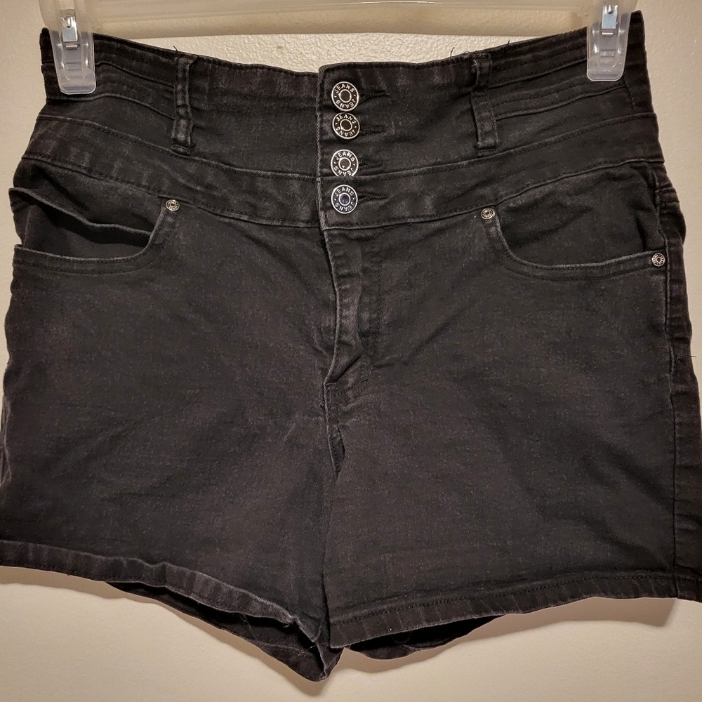 Women's Silver Crush High Waisted 3 Buttons Shorts (Size 11/12)
